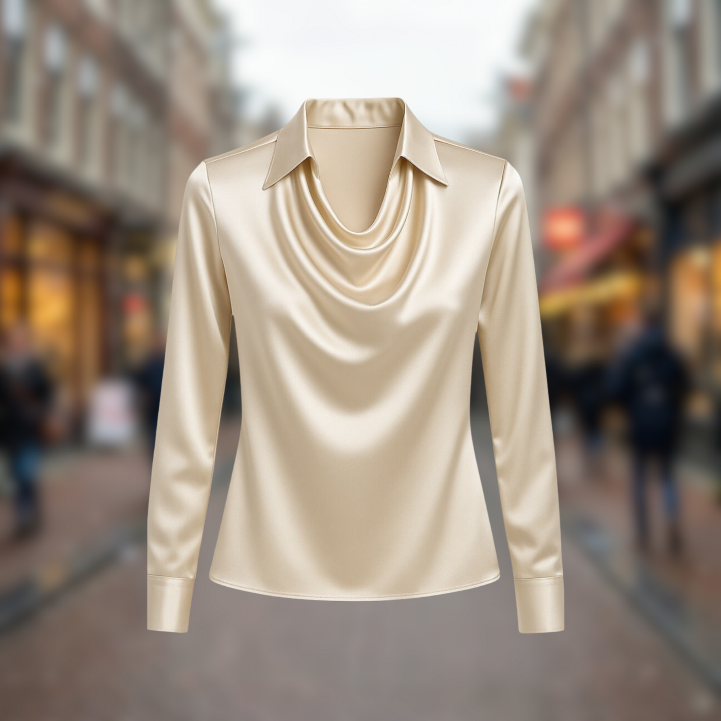 Fiona™ | Elegante Satijnen Blouse