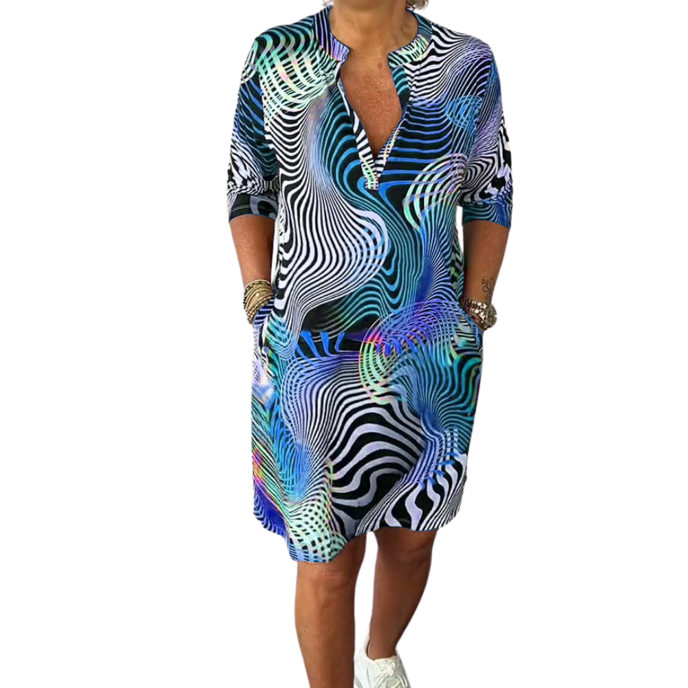 Rita™- Kleurrijke jurk