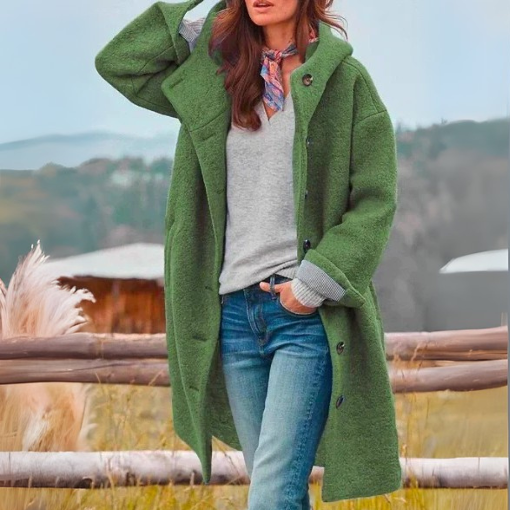 Erika™ | Lange wollen winterjas