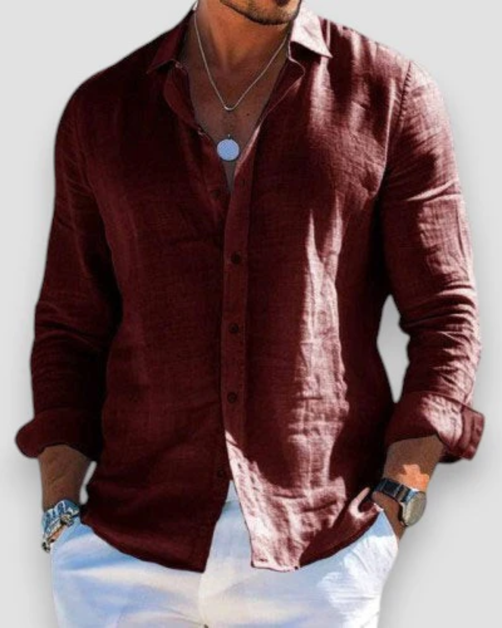Stef™ - Casual linnen overhemd
