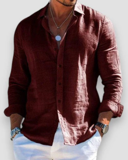 Stef™ - Casual linnen overhemd