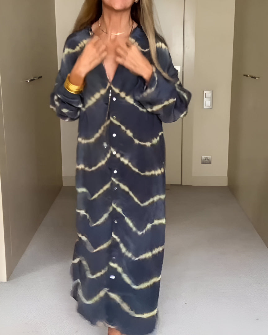 Julia™ - Gestreepte Maxi-jurk