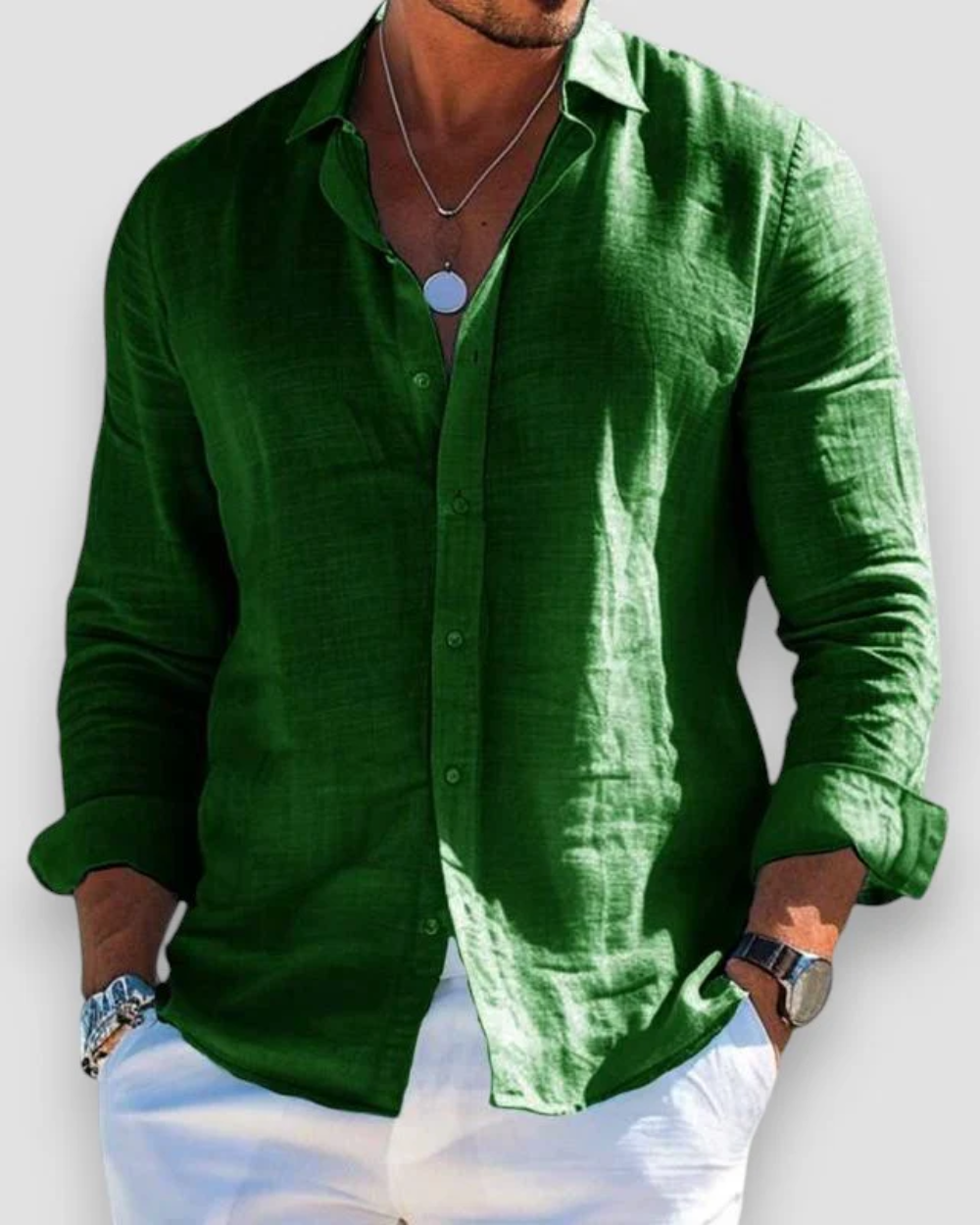 Stef™ - Casual linnen overhemd