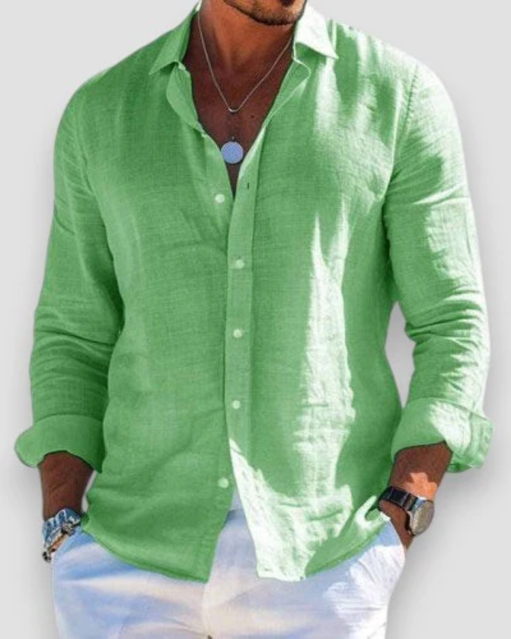 Stef™ - Casual linnen overhemd