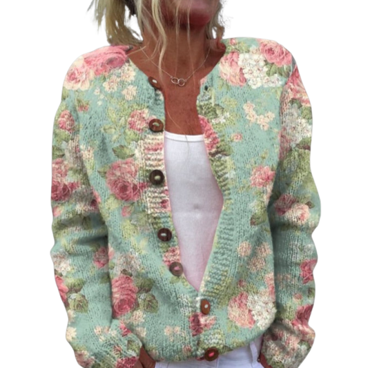 Gwen™ | Wollen vest met knopen