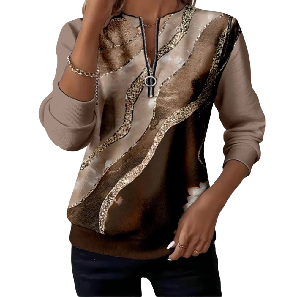 Lera™ | Sweatshirt met halve rits