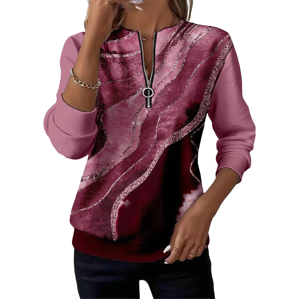 Lera™ | Sweatshirt met halve rits