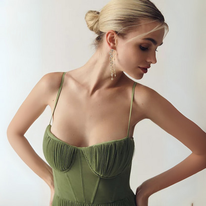 Olivia™ - Elegante Geplooide Jurk