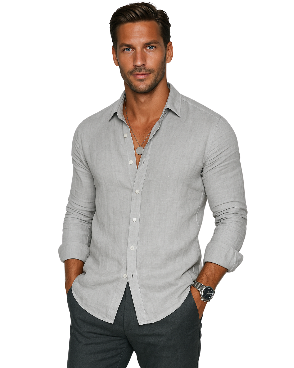 Stef™ - Casual linnen overhemd